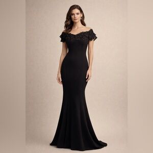 NWT Ignite Evenings Off the Shoulder Evening Dress